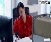 LETSDOEIT - Cheating German Slut Sina Velvet Fucks Coworker In Her Office from wife sex office manager 3gprepe sex 5