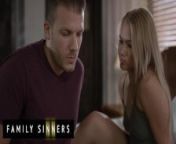 FAMILY SINNERS - Codey Steele Stops His Game To Make A Move On His Stepsis Harley King & It Worked from srxmove