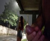 I risked masturbating at the bus stop next to a beautiful redhead. from downblouse sideboob at the bus