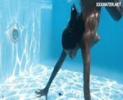 Sensational Venezuelan Goddess in Bare and Bold Poolside Swim Session from boid