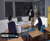 Thick And Sexy Italian Teacher Valentina Nappi Gets Free Use Foursome In Class - FreeUse Fantasy from sexy teacher toilet sex
