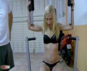 Stunning Spanish Blonde Aina Smith Gets Fucked On Her Weight Machines from » ola