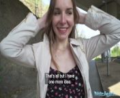 Public Agent - Young Ukrainian girl waiting to meet friends agrees to have sex outside on camera with big dick stranger from bonita hankova