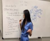 Creepy Doctor Convinces Young Asian Medical Intern to Fuck to Get Ahead from 귀칼 야짤