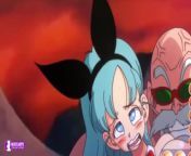 Hot scene with Master Roshi | Dragon ball | Anime Hentai 1080p from what if master roshi