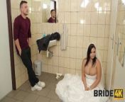 BRIDE4K. Bride remains alone with a stranger in the locked WC and cheats on her groom from skibidi toilet tits ass