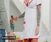Inked nurse Karma Rx fucks in uniform - Brazzers from qrx